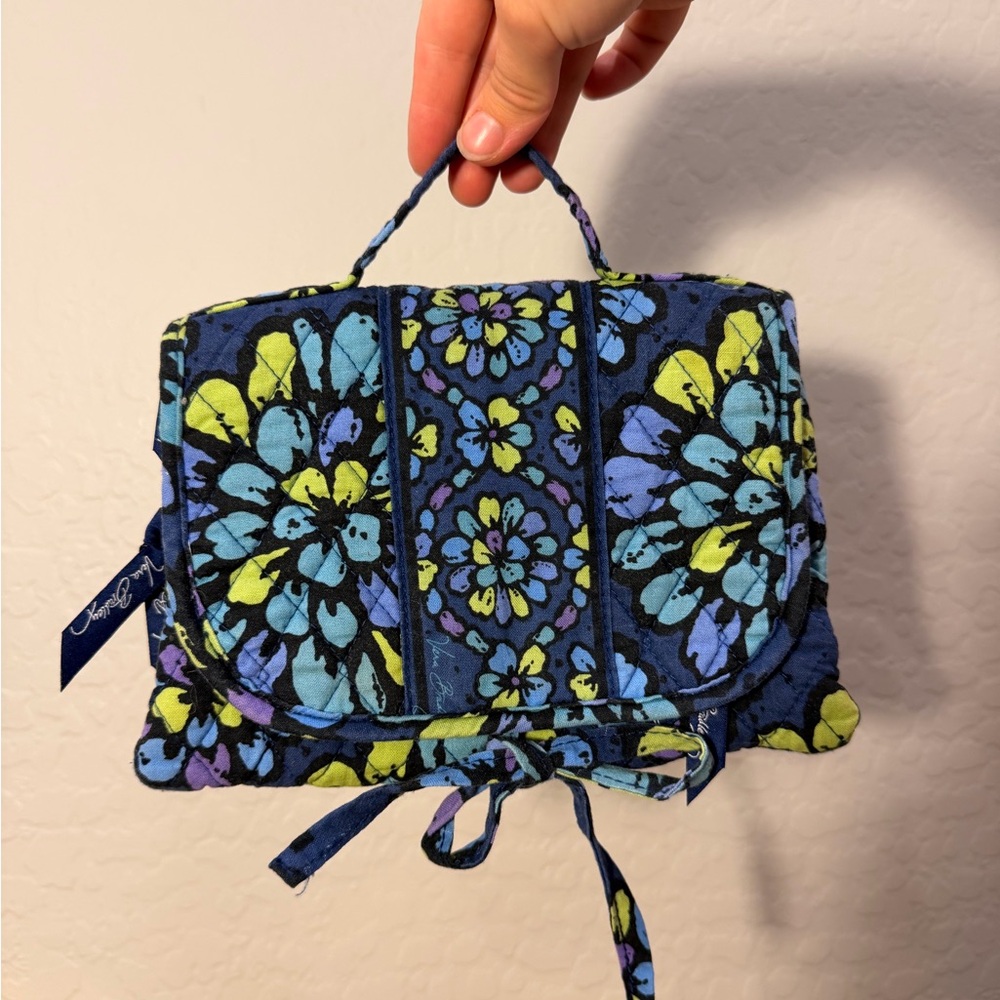 Vintage Vera Bradley Floral Blue Toiletry Bag
